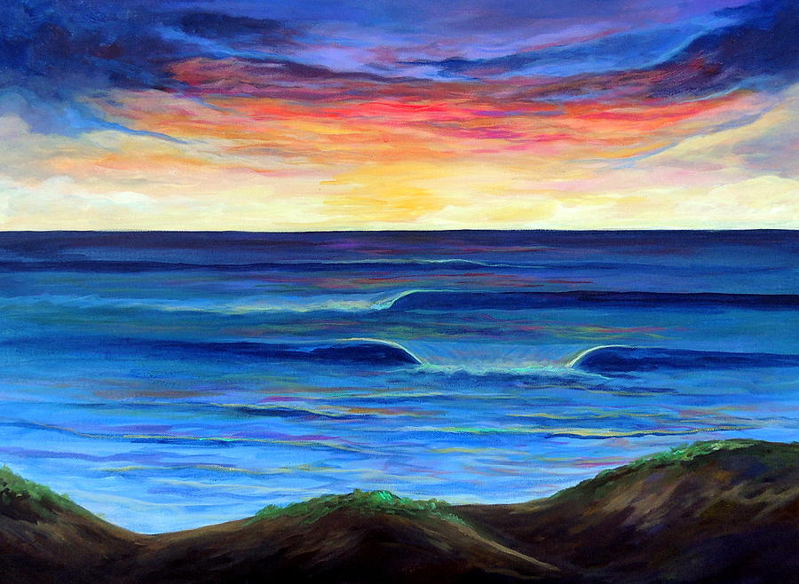 Sunset Cliffs Painting by Dawn Gray Moraga | Fine Art America