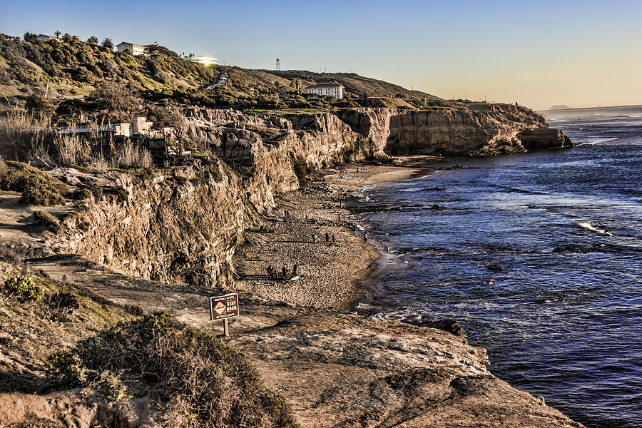 Sunset Cliffs Natural Park Digital Art by Photographic Art by Russel Ray Photos
