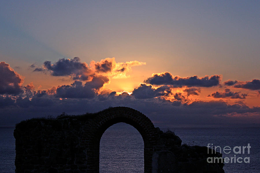 Sunset Clouds at Botallack Cornwall Photograph by Terri Waters
