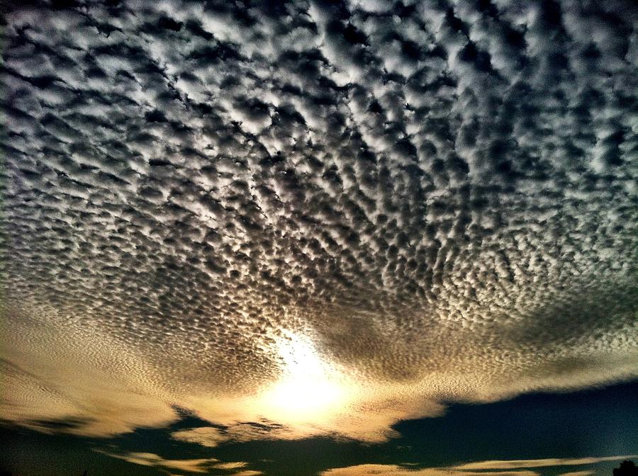 Sunset Clouds Photograph by Chris Dunn