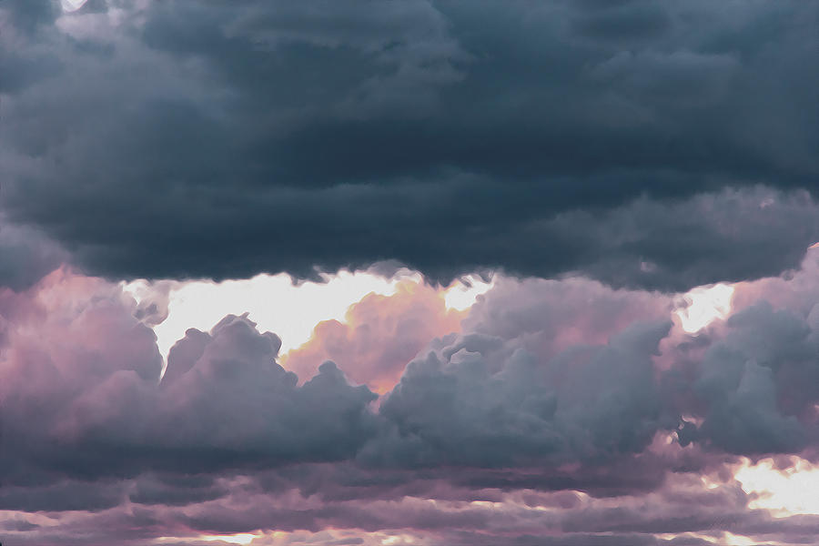 Sunset Clouds Photograph by Kathy Bassett