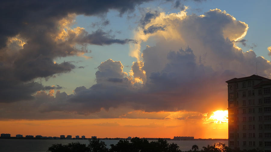 Sunset Shower Sarasota Photograph by Richard Goldman