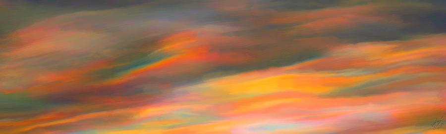 Sunset Painting - Fire in the Sky #3 by Bruce Nutting