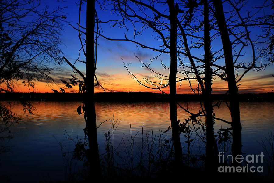 Sunset on Lake Oconee Photograph by Reid Callaway