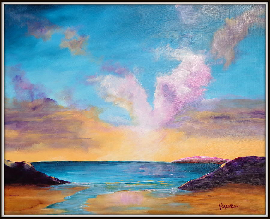 Sunset Cove Painting by Deborah Naves