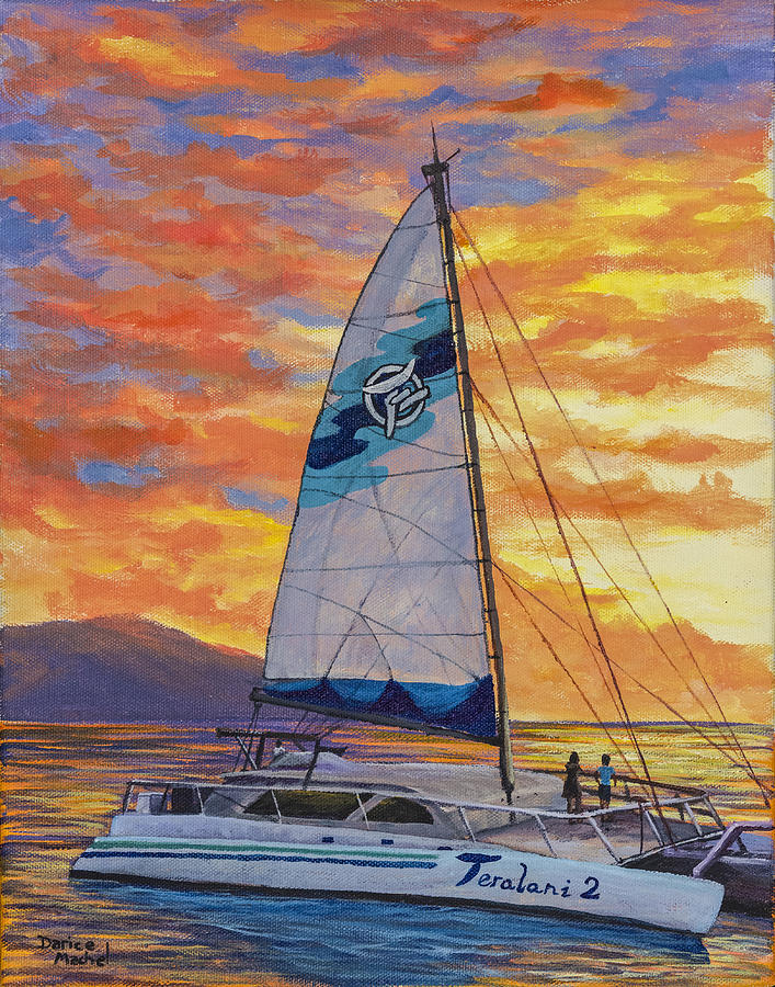 Sunset Cruise Painting by Darice Machel McGuire