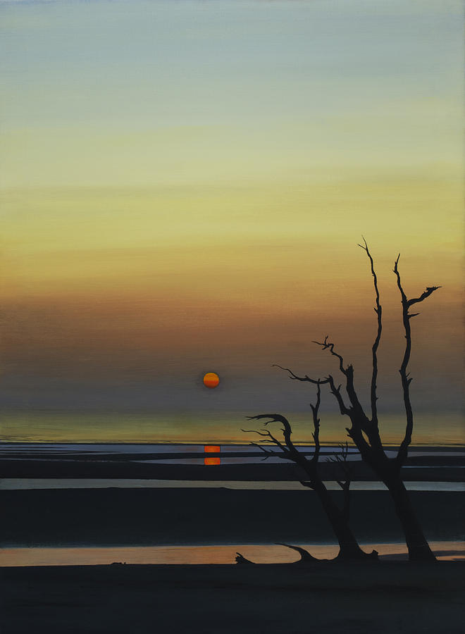 Sunset Painting - Sunset by David P Zippi