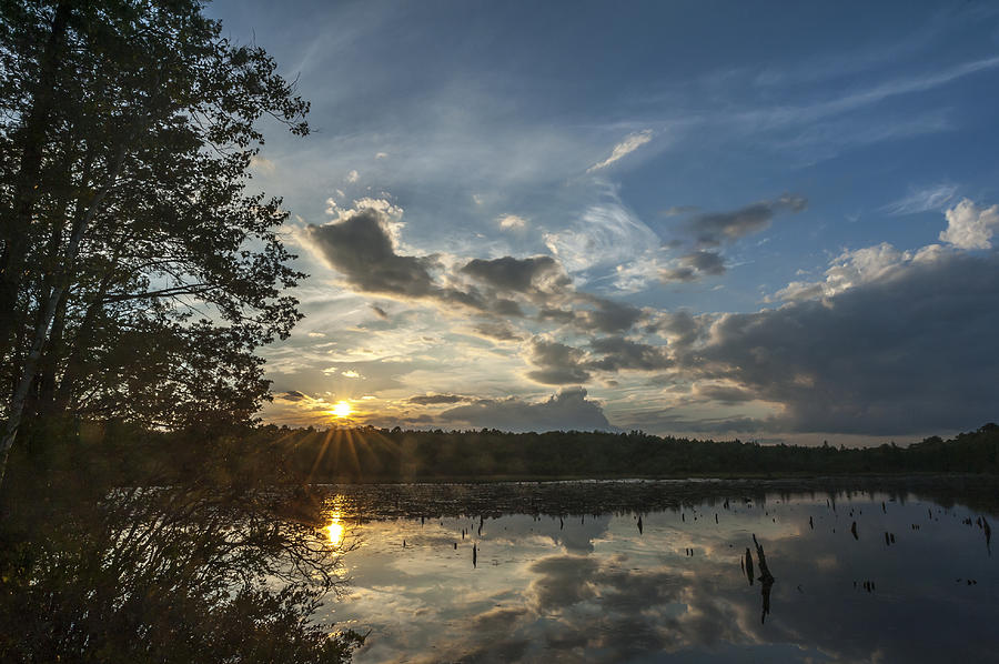 Sunset Photograph - Sunset Double Trouble State Park NJ by Terry DeLuco