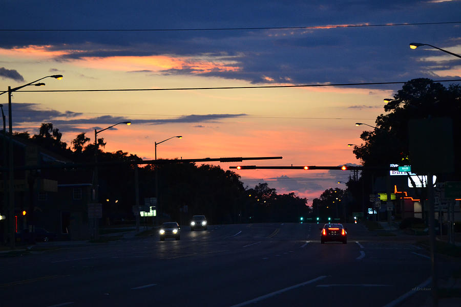 Sunset - Driving Home Photograph by Roy Erickson - Fine Art America