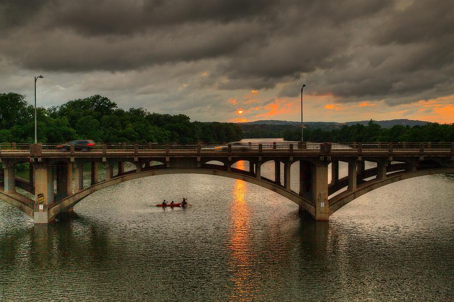 Austin Photograph - Sunset Fighting Through by Dave Files