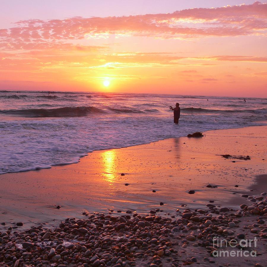Sunset Fisherman Photograph by Scott Cameron