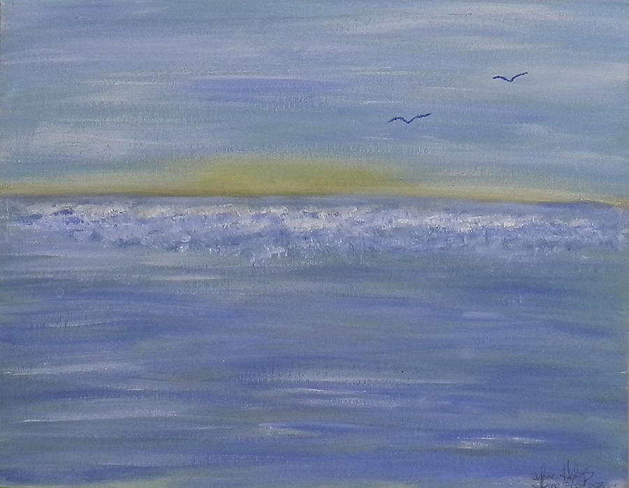 Sunset Flight Painting by Ione Hedges