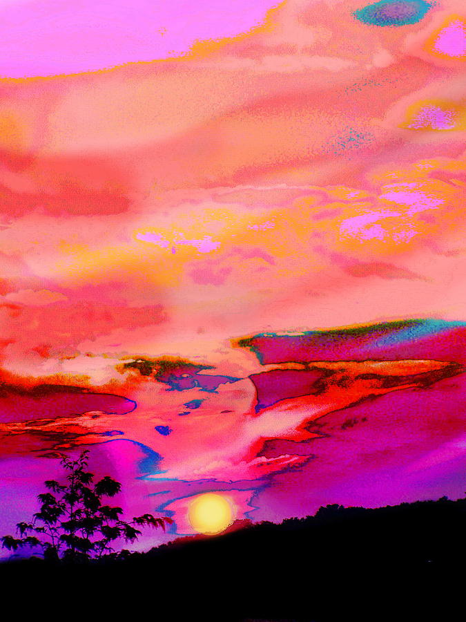 Sunset Four Photograph by Priscilla Batzell Expressionist Art Studio Gallery