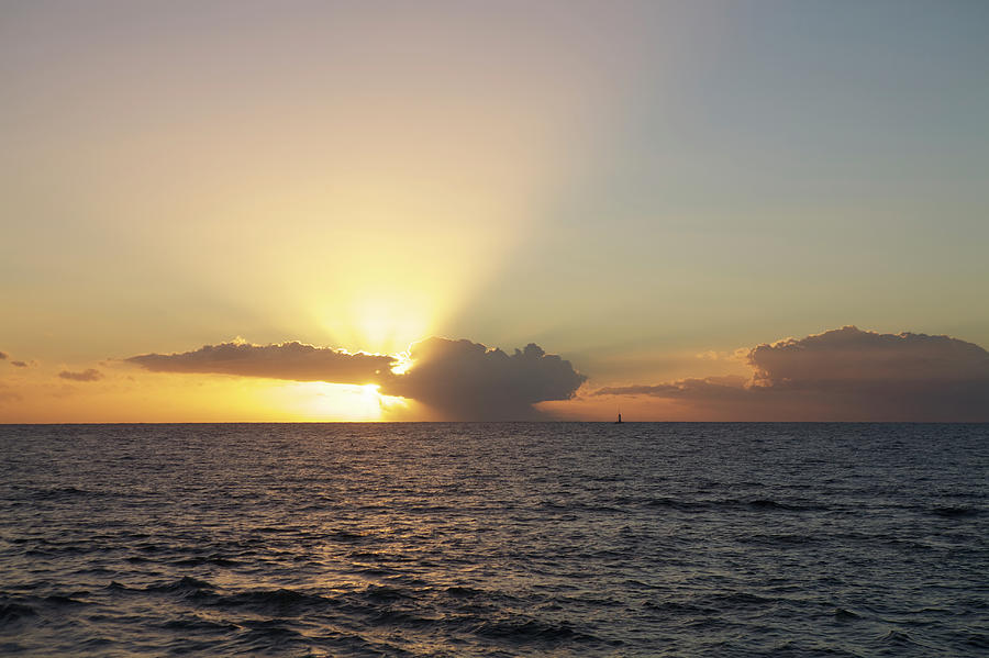 Sunset From Boucan Canot Beach Photograph by Owen Franken - Fine Art ...