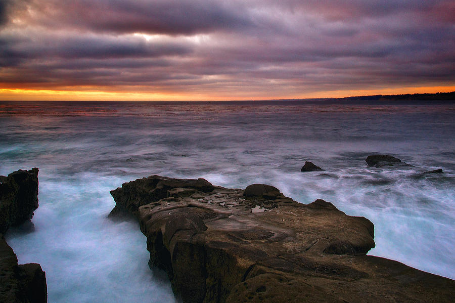 Sunset from La Jolla Cove Photograph by Joseph Urbaszewski