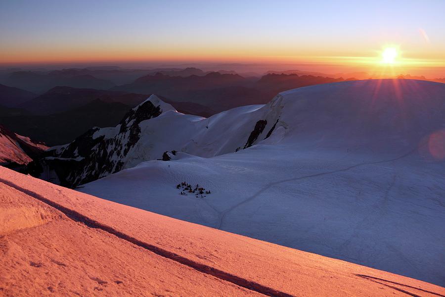 Sunset From Mont Blanc Photograph by Martin Rietze
