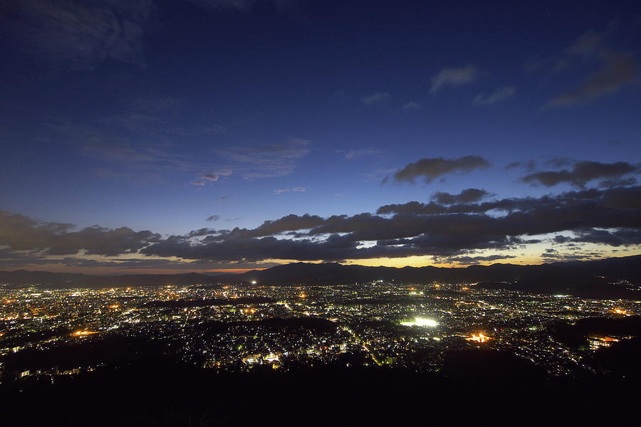 Sunset From Mt.daimonji Photograph by Harumitsu Nobuta - Fine Art America