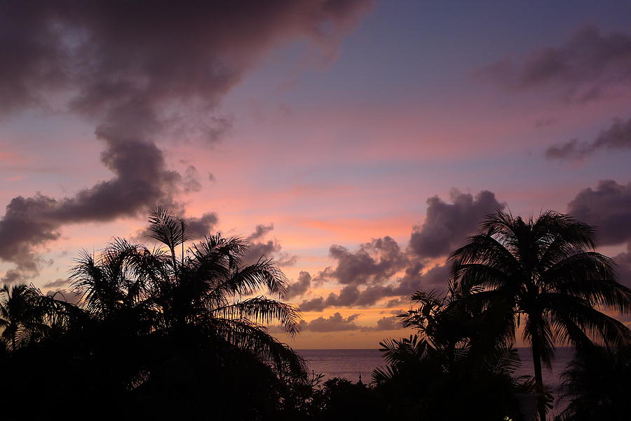 Sunset from Terrace 3 St. Lucia Photograph by Nora Boghossian
