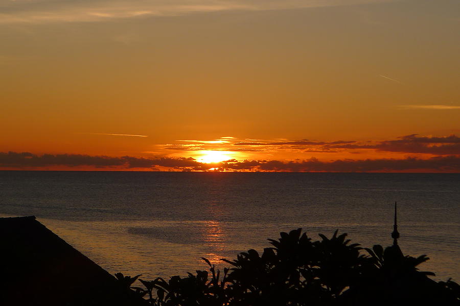 Sunset from Terrace - St. Lucia 2 Photograph by Nora Boghossian