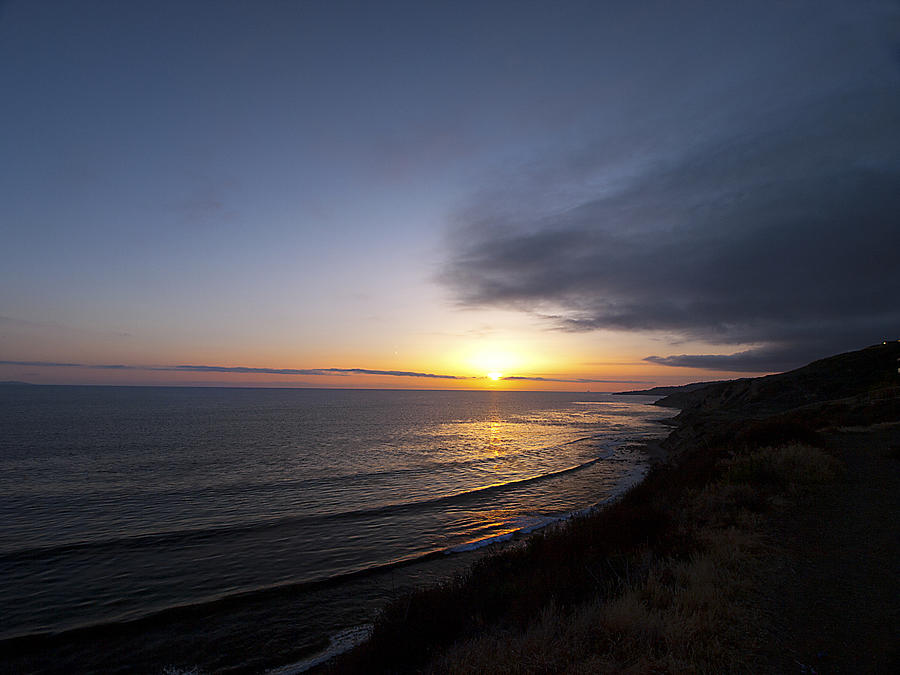 Sunset From The Coastal Trails Photograph by Joe Schofield