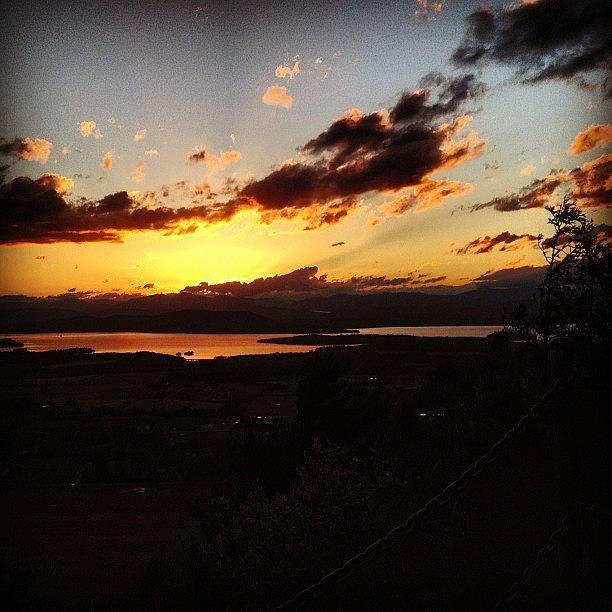 Nature Photograph - #sunset From The Top Of Mt Philo. So by Kelly Diamond