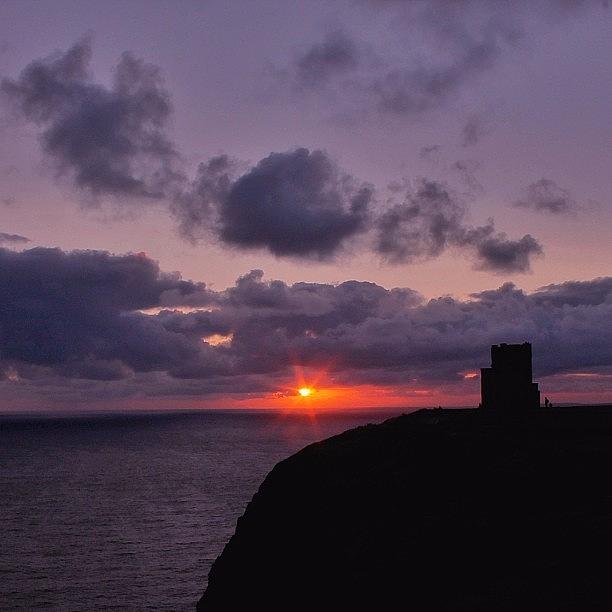 Sunset From The Top Of The Cliffs On Photograph by Robert Ziegenfuss