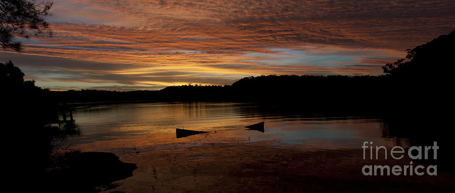 Sunset Georges River Sydney Australia Photograph by Peter Kneen