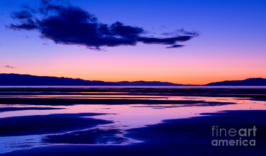 Sunset Great Salt Lake - Utah Photograph by Gary Whitton