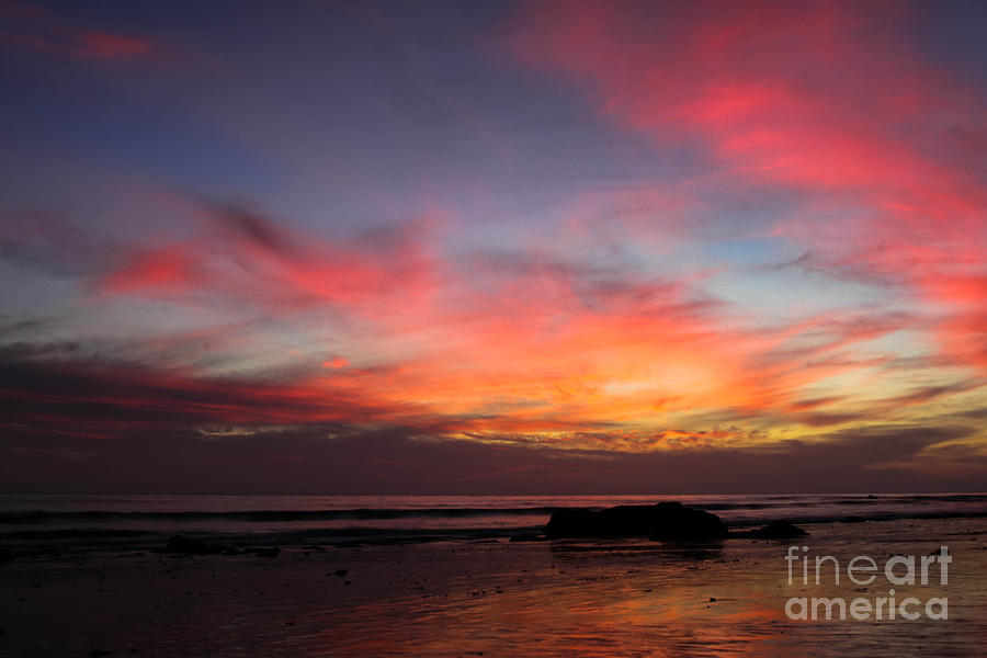 Sunset Handrys Beach Photograph by Henrik Lehnerer