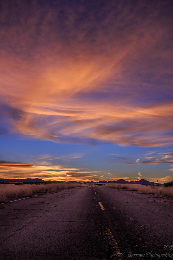 Sunset Highway Photograph by Aaron Burrows