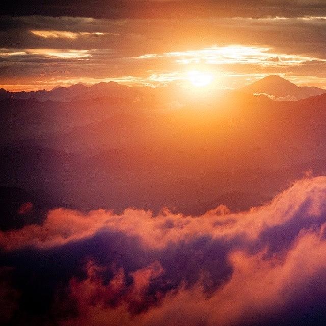 Nature Photograph - Sunset Himalayas by Raimond Klavins