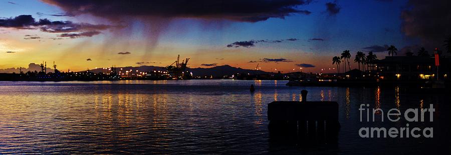 Sunset Honolulu Harbor Photograph by Craig Wood