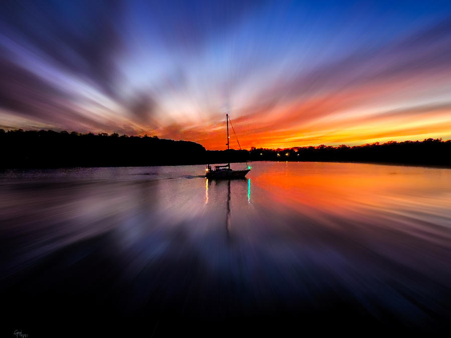 Sunset Horizon Photograph by Glenn Feron