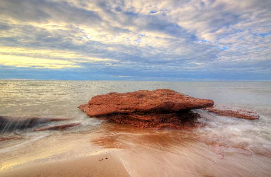 sunset hour at PEI National Park. Photograph by Evelyn Garcia