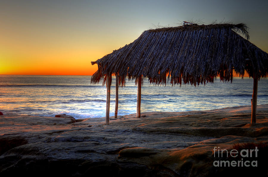 Sunset Hut Photograph by Kelly Wade