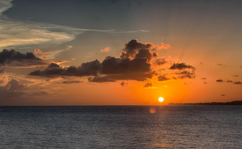Sunset in Barbados Photograph by Anthony Rossomando