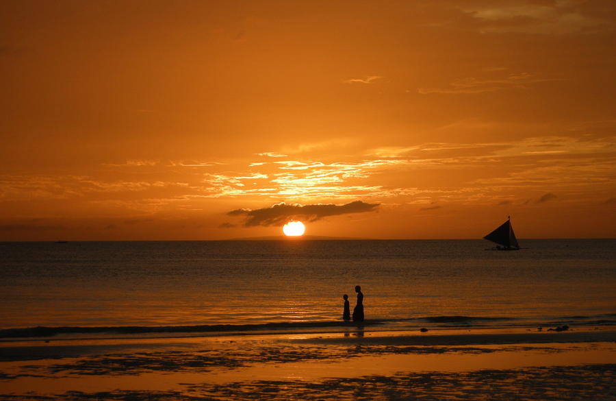 Sunset in Boracay Photograph by Victoria Lakes