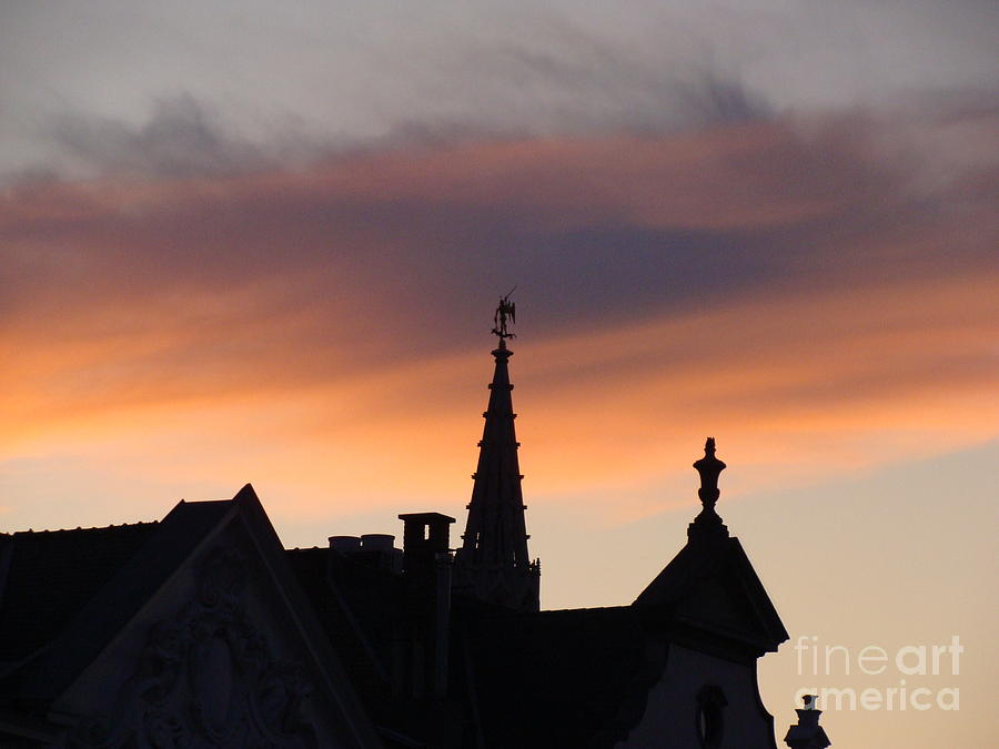Sunset in Brussels Photograph by Tiziana Maniezzo