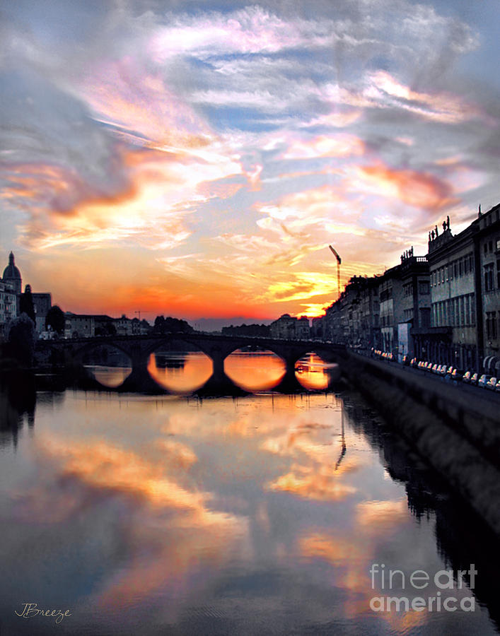 Sunset in Florence Photograph by Jennie Breeze