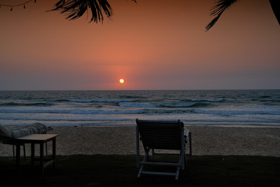 Sunset in Goa Digital Art by Carol Ailles
