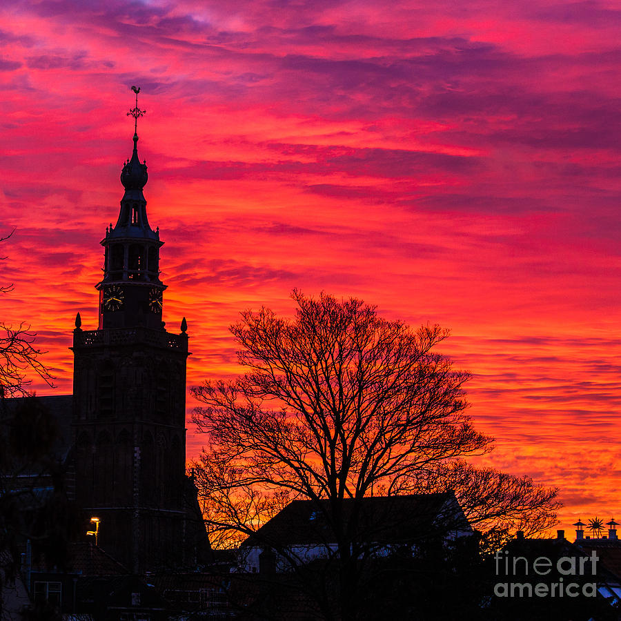 Sunset in Gouda-1 Photograph by Casper Cammeraat