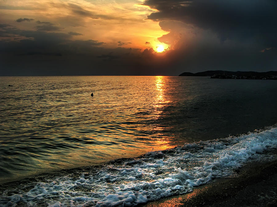 Sunset in Greece Photograph by Daliana Pacuraru
