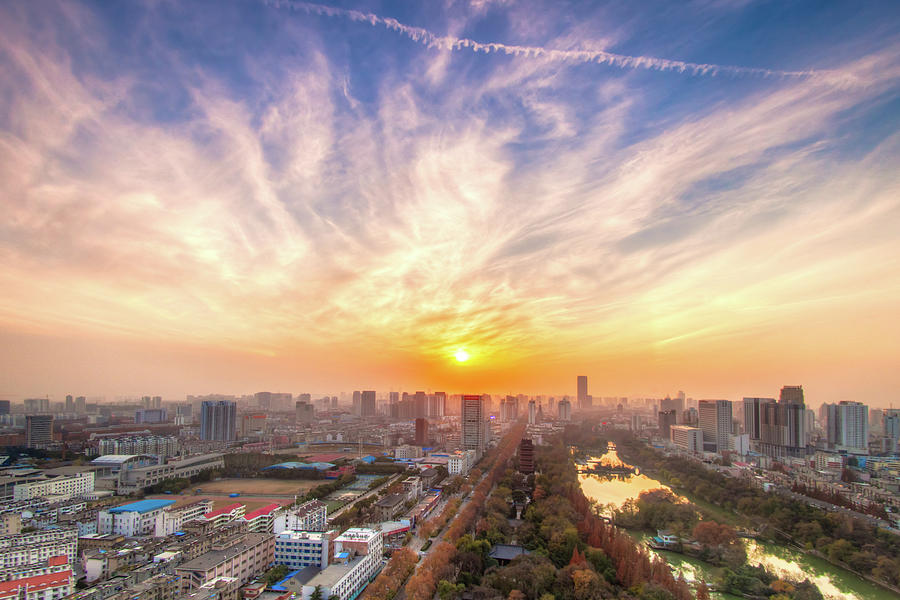 Sunset In Hefei Photograph by Czqs2000 / Sts