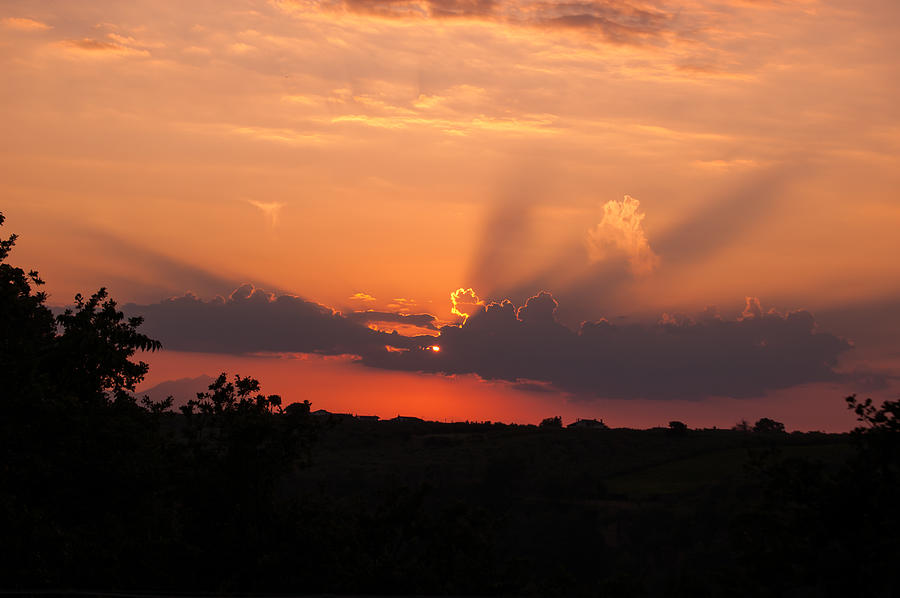 Sunset in Italy Photograph by AM FineArtPrints