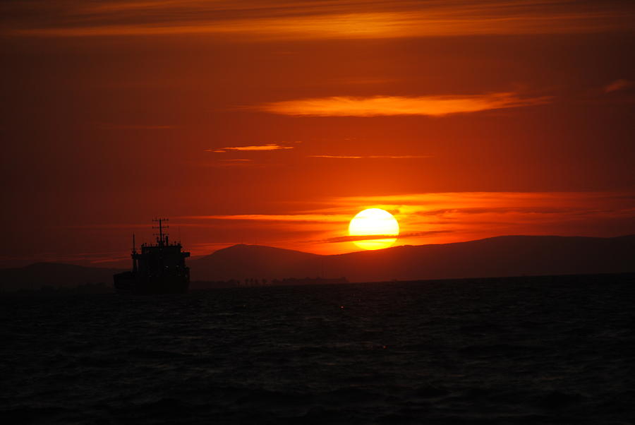 Sunset in Izmir Photograph by Jacqueline M Lewis