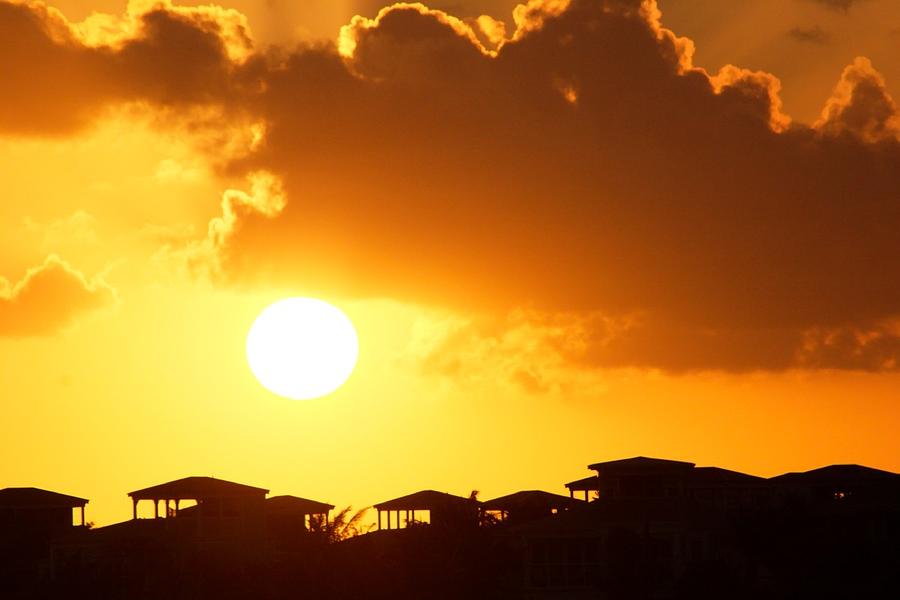 Sunset Photograph - Sunset in Key West Florida by Alexander Fedin