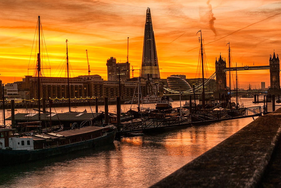 Sunset in London Photograph by Lenny Carter