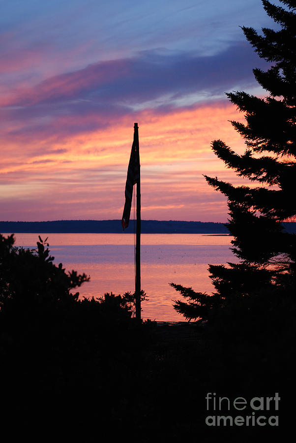 Sunset in Maine Photograph by DejaVu Designs