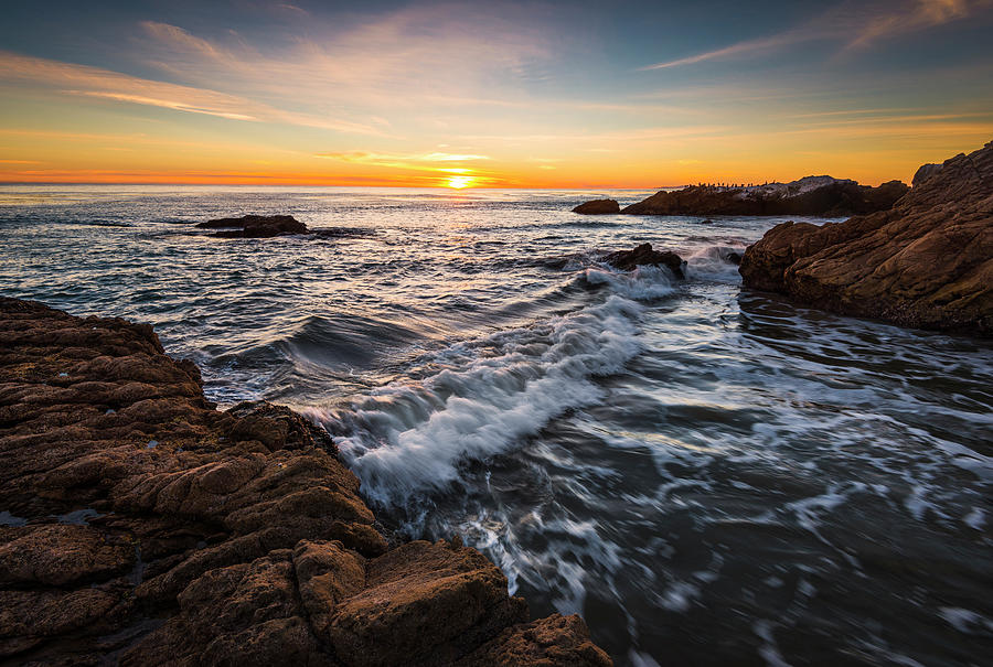 Sunset In Malibu Photograph by Copyright Lorenzo Montezemolo