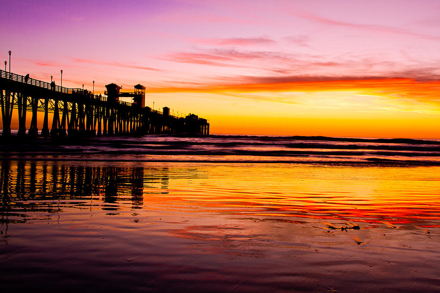 Sunset in Oceanside Photograph by Ben Graham